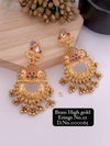 2 Earrings Brass High Gold Jumka Butti Wholesale Price In Surat
